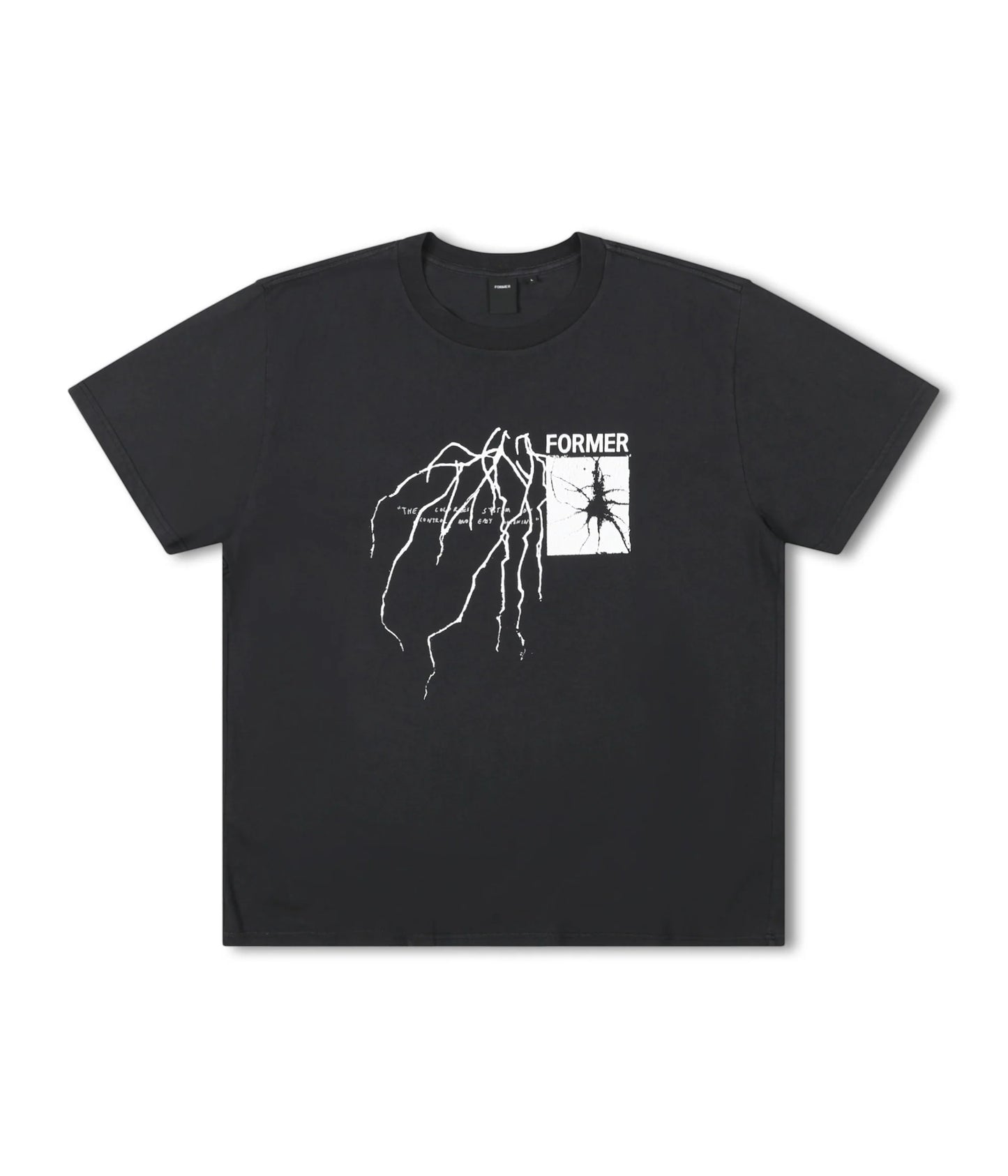 FORMER SCRAWL TEE WASHED BLACK