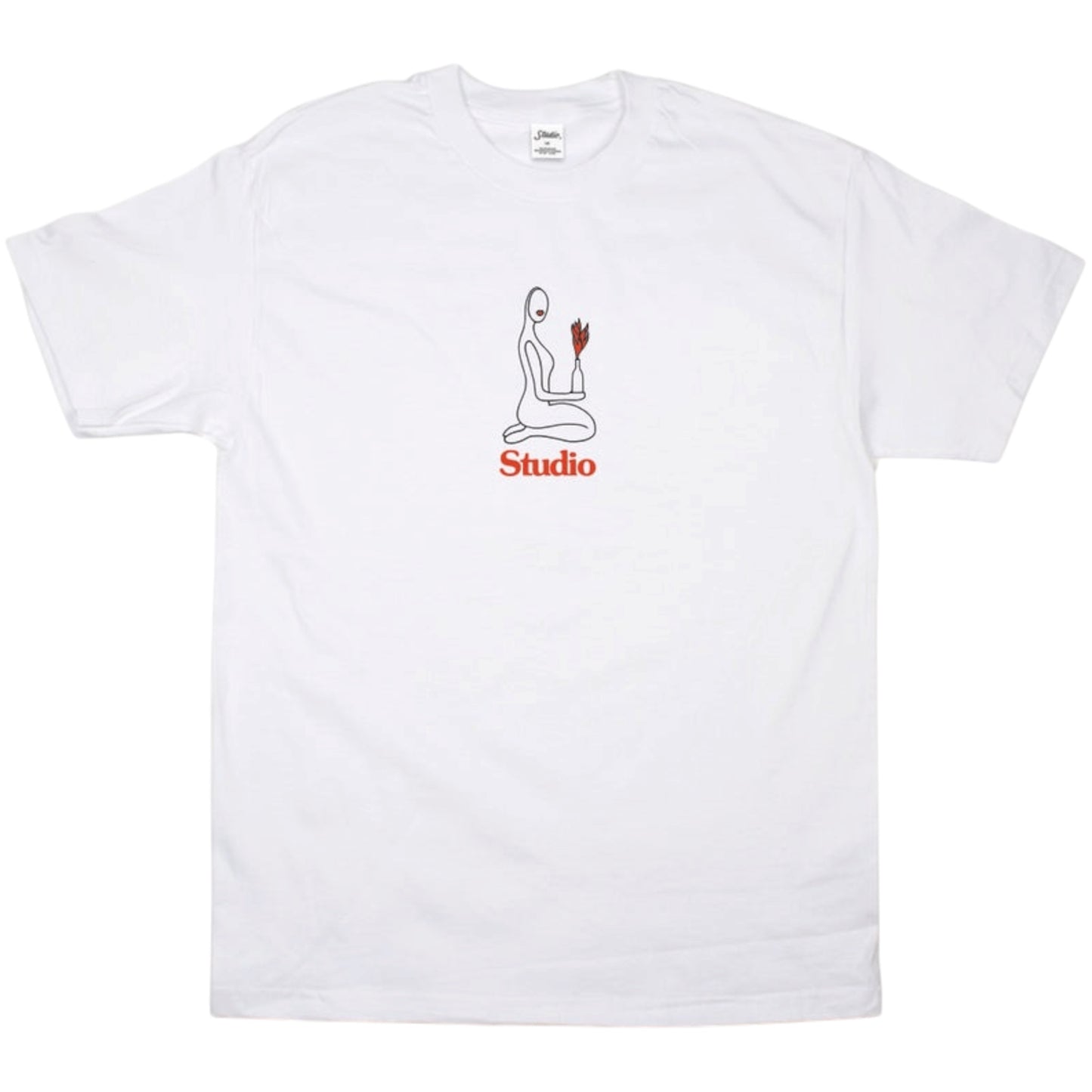STUDIO FLAME OF LOVE TEE WHITE