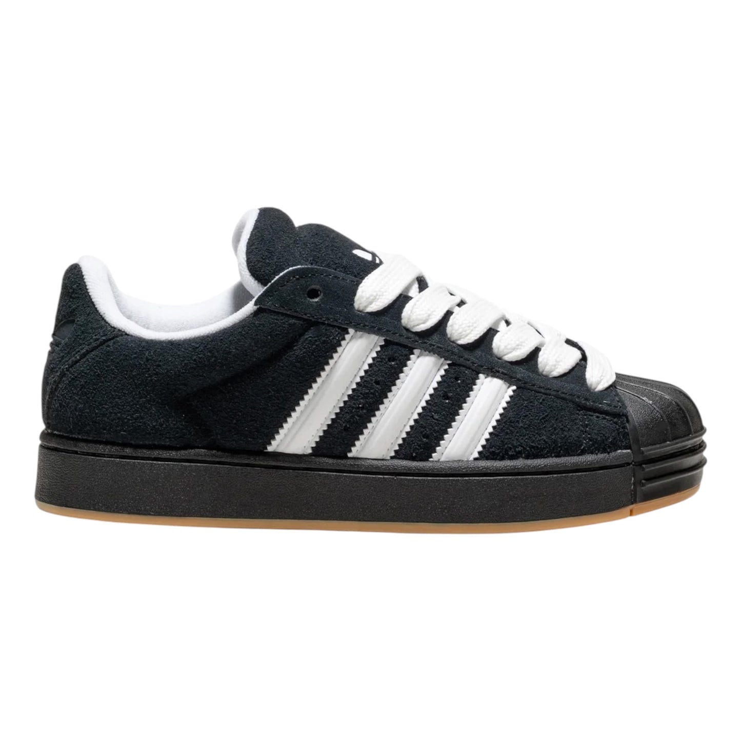 ADIDAS SUPERSTAR ST J BLACK WHITE GUM