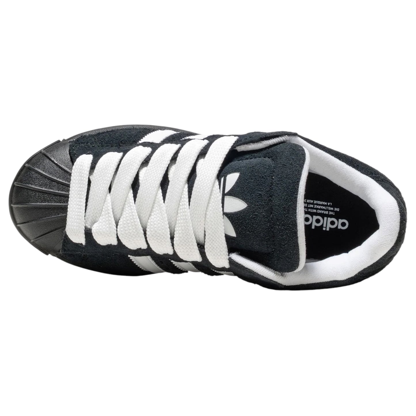 ADIDAS SUPERSTAR ST J BLACK WHITE GUM