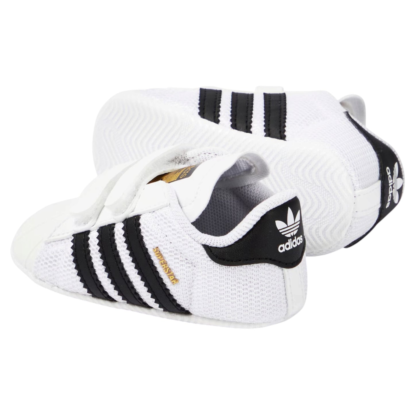 ADIDAS SUPERSTAR CRIB WHITE BLACK WHITE