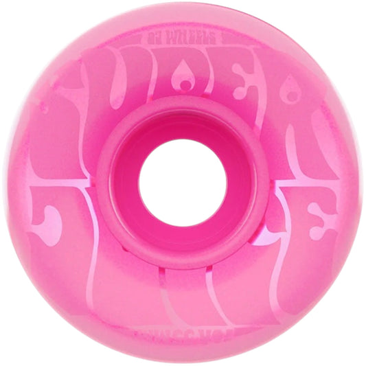 OJ WHEELS BUBBLE GUM MINI SUPER JUICE TRANSPARENT PINK 78a 55mm