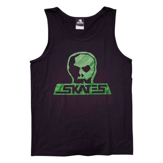 SKULL SKATES SKULL TANK RADIOACTIVE BLACK