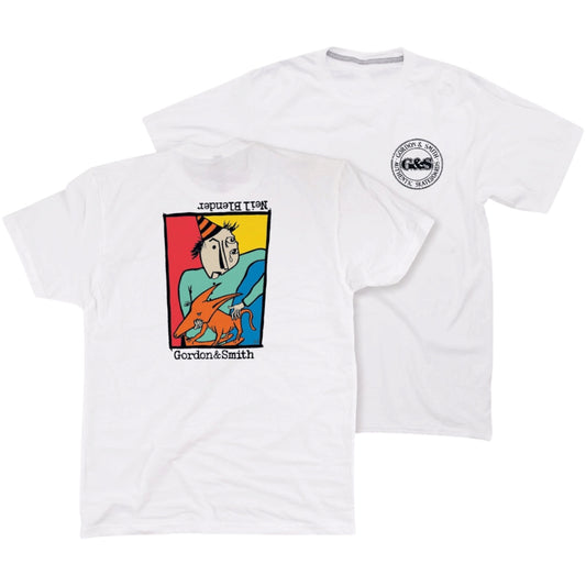 G&S NEIL BLENDER ROCKING DOG TEE WHITE
