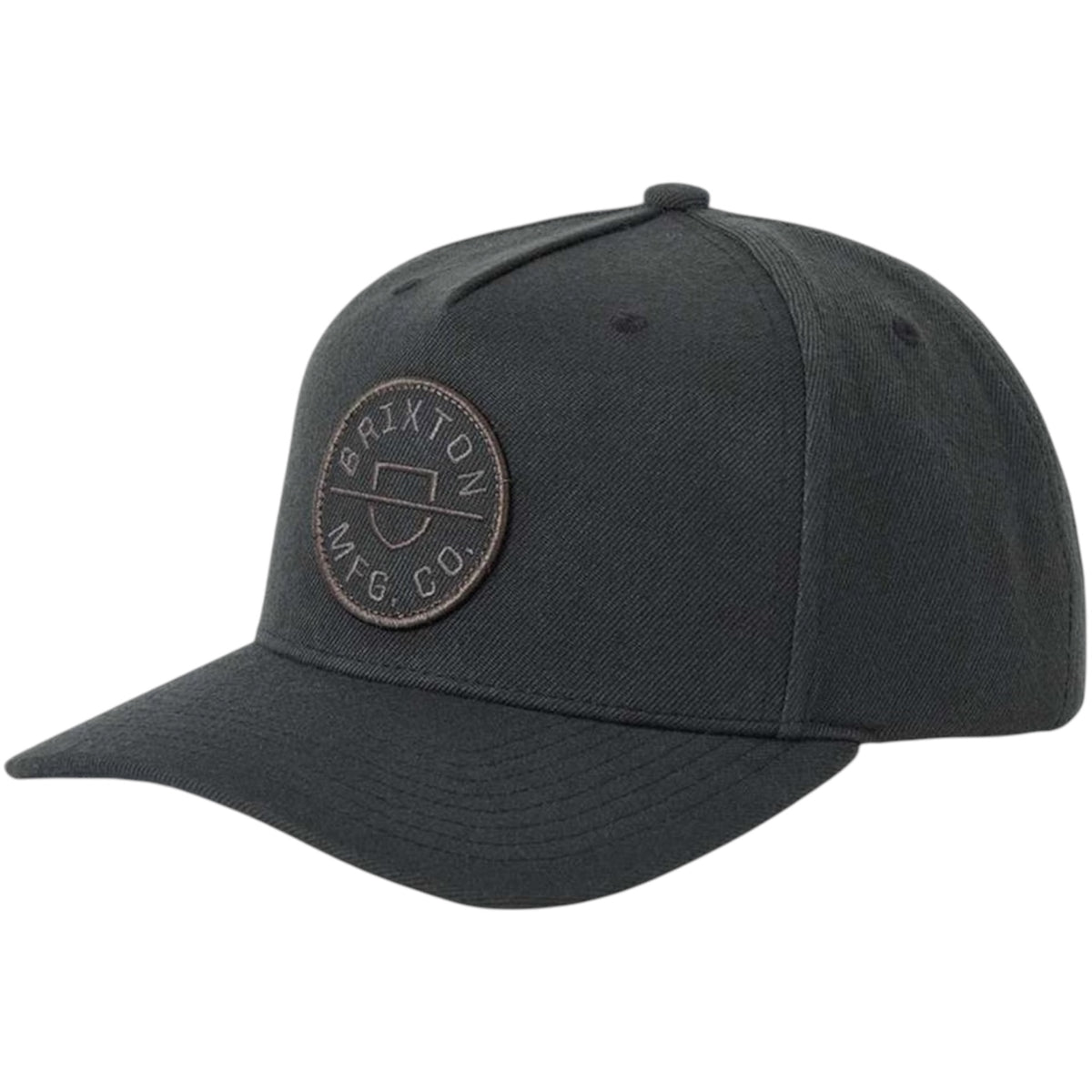 BRIXTON CREST C MP SNAPBACK BLACK BLACK