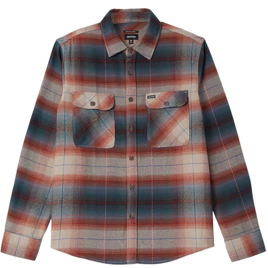 BRIXTON BOWERY FLANNEL MULTI SHADOW