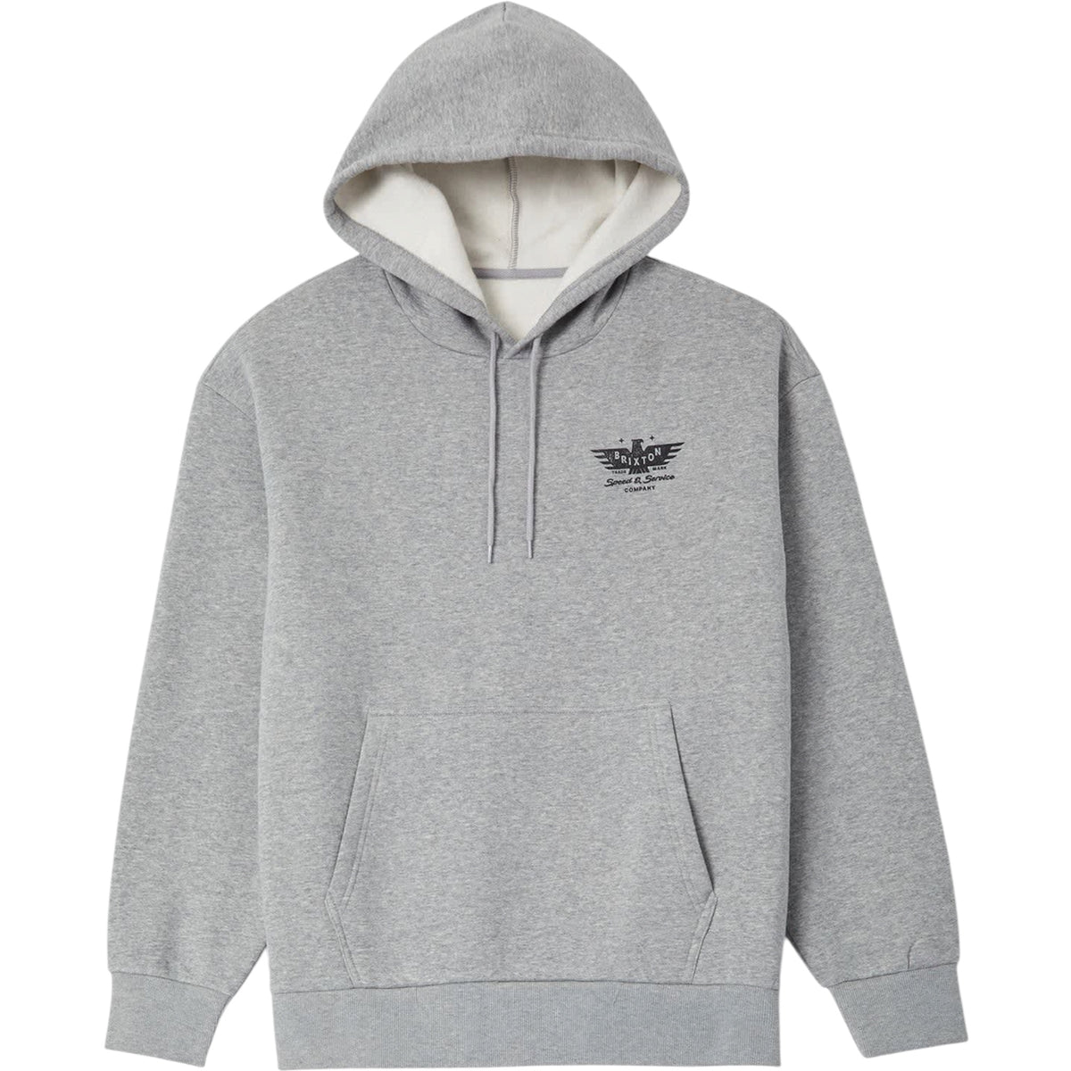 BRIXTON EWING HOOD HEATHER GREY