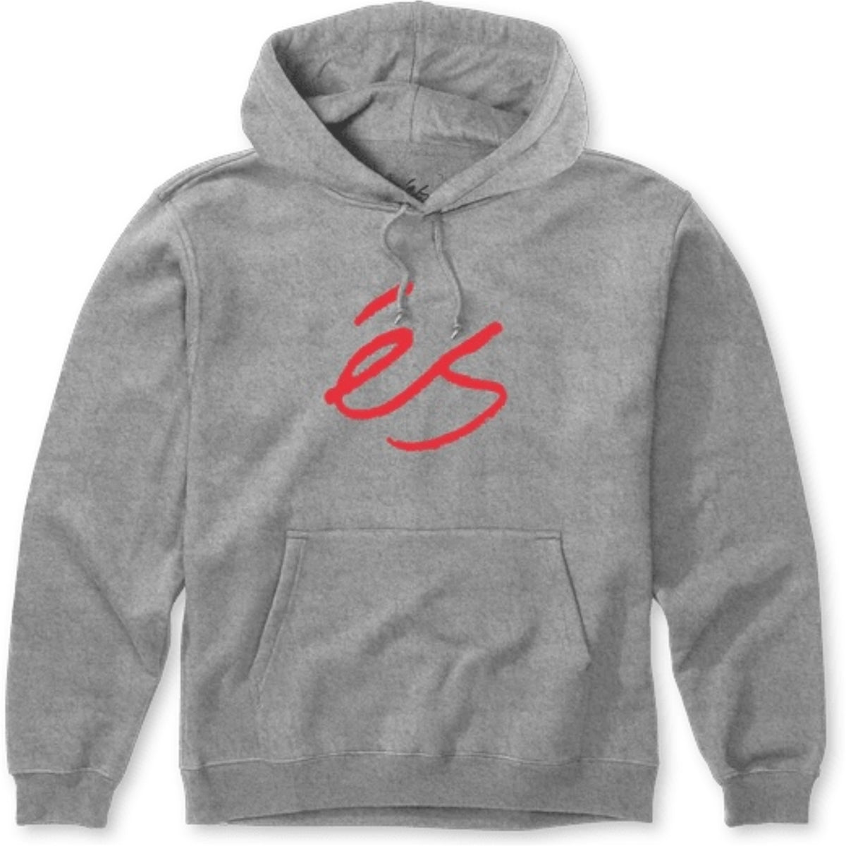 ES SCRIPT HOODIE GREY RED