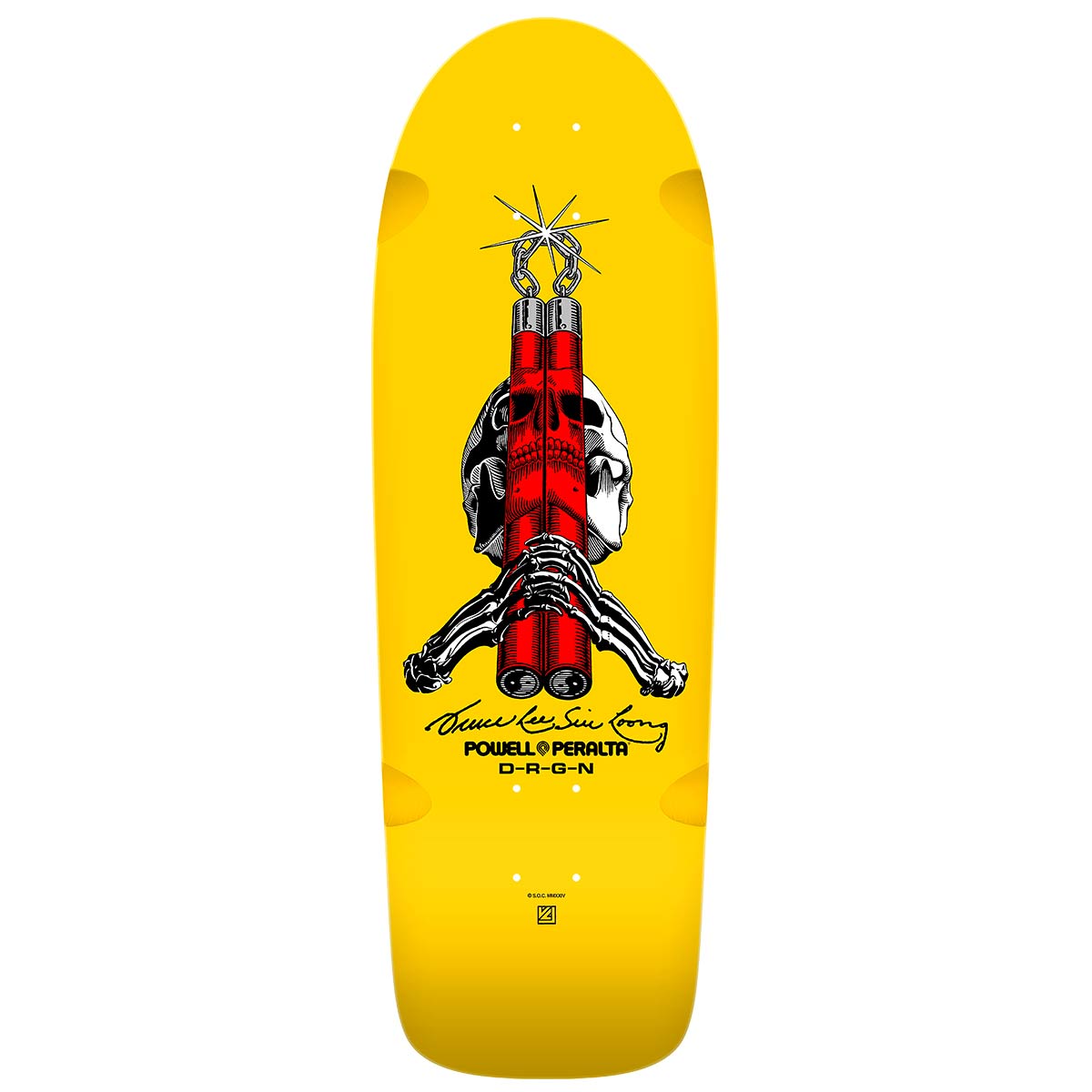 POWELL PERALTA BRUCE LEE SKULL AND SWORD DECK 10.0