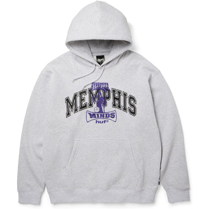 HUF THREE 6 MAFIA MEMPHIS PO HOODIE HEATHER GREY