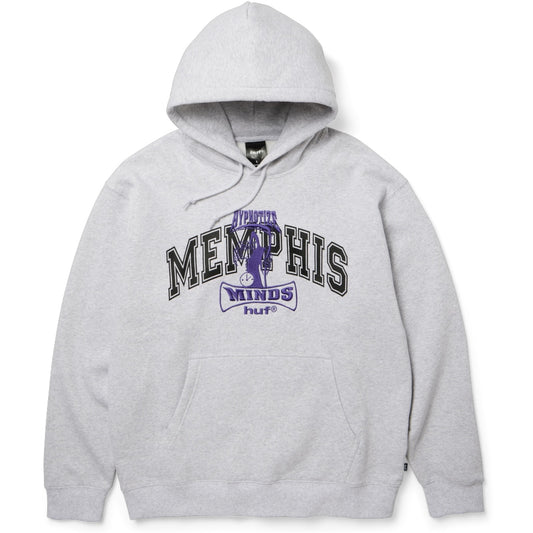 HUF THREE 6 MAFIA MEMPHIS PO HOODIE HEATHER GREY