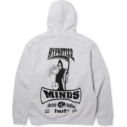 HUF THREE 6 MAFIA MEMPHIS PO HOODIE HEATHER GREY