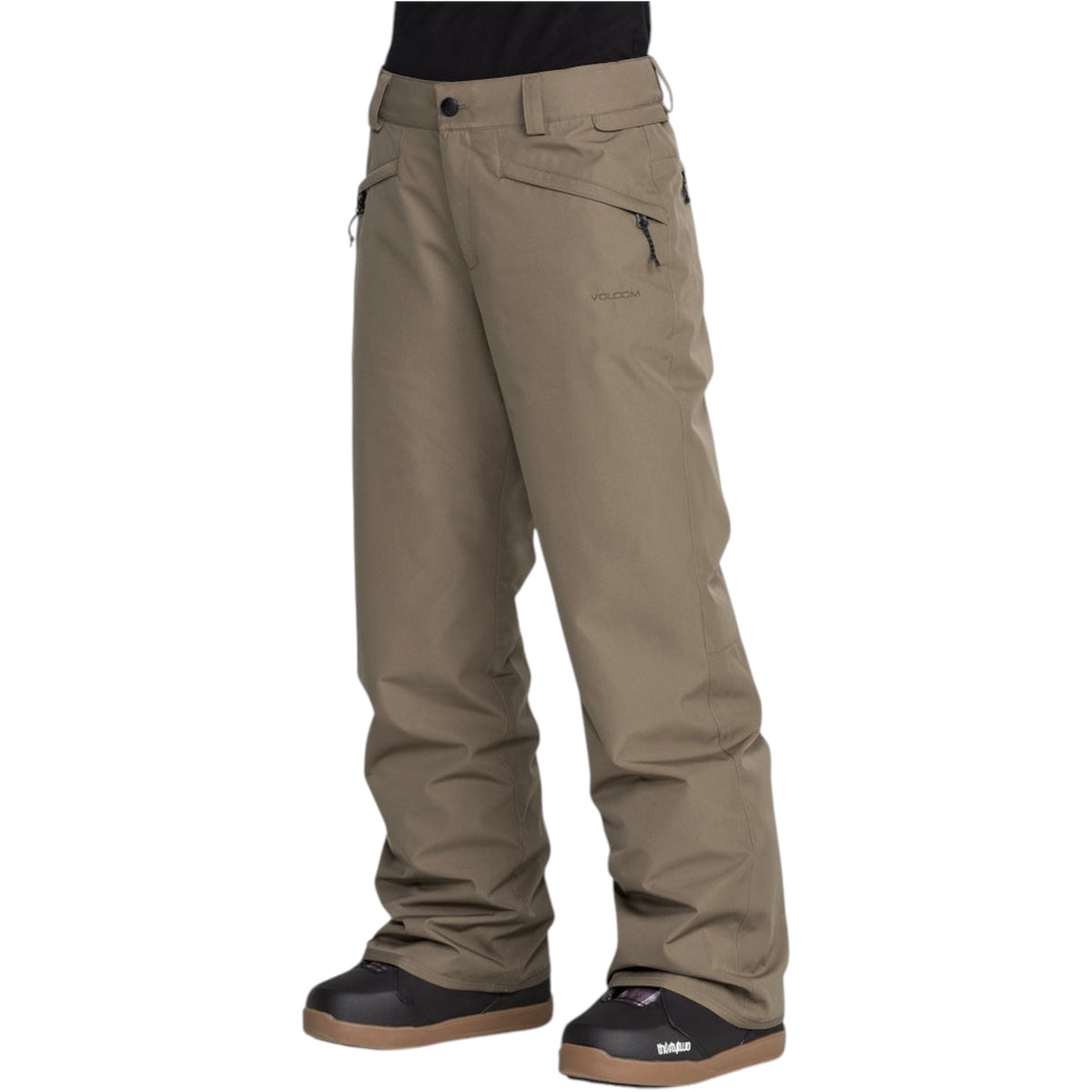 VOLCOM COLDFRONT INSULATED BAGGY SNOW PANT TEAK