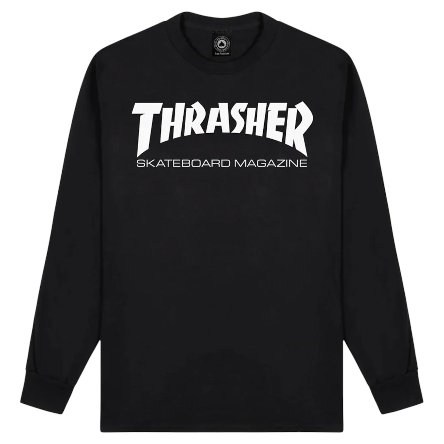 THRASHER SKATE MAG LONGSLEEVE TEE BLACK