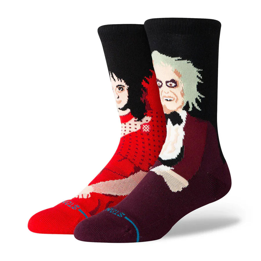 STANCE DEARLY BELOVED CREW SOCKS MAROON