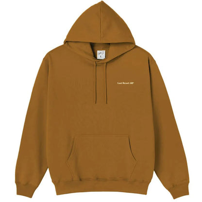 LAST RESORT ATLAS MONOGRAM HOODIE GOLDEN BROWN WHITE