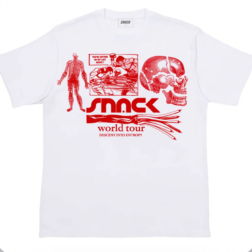 SNACK TEAM MANAGER TEE WHITE