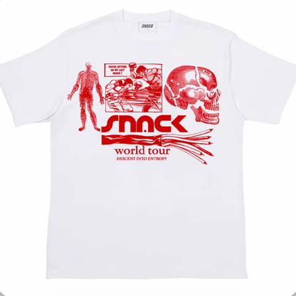 SNACK TEAM MANAGER TEE WHITE