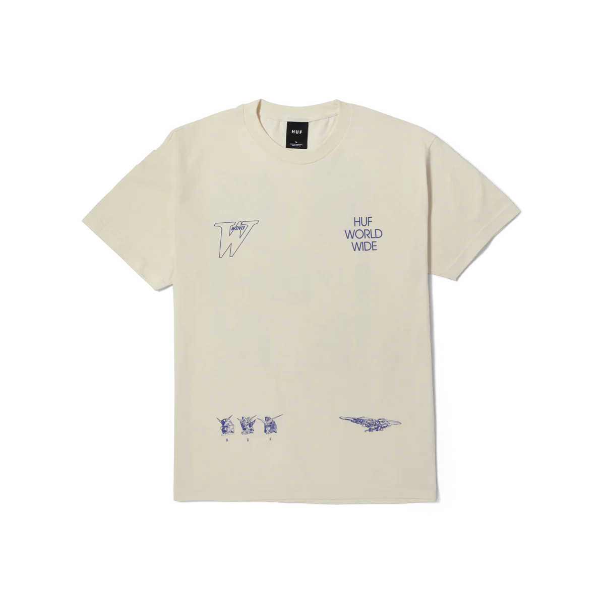 HUF GUNDAM TÊTES D'AILE TEE BONE