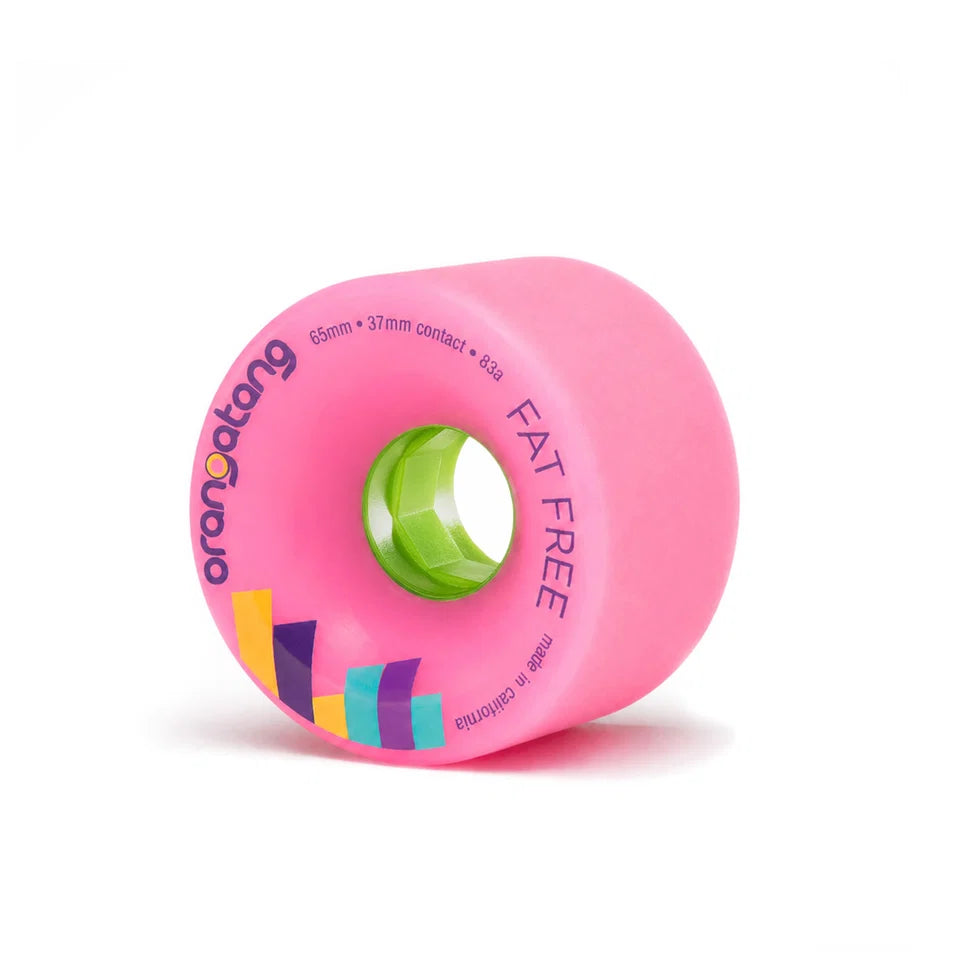 ORANGATANG FAT FREE PINK WHEELS 65MM 83A