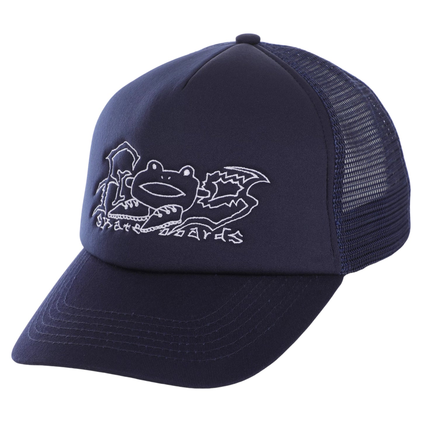 FROG BIG SHOES TRUCKER HAT NAVY