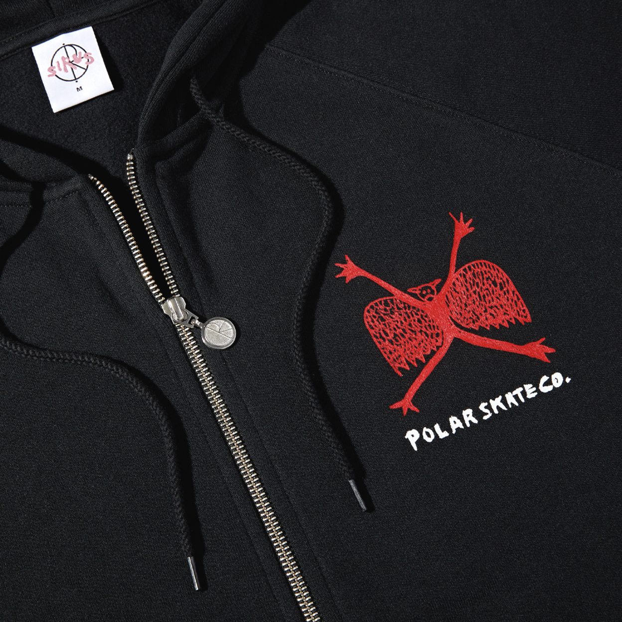 POLAR SKATE CO DEFAULT ZIP HOODIE WELCOME TO THE NEW AGE