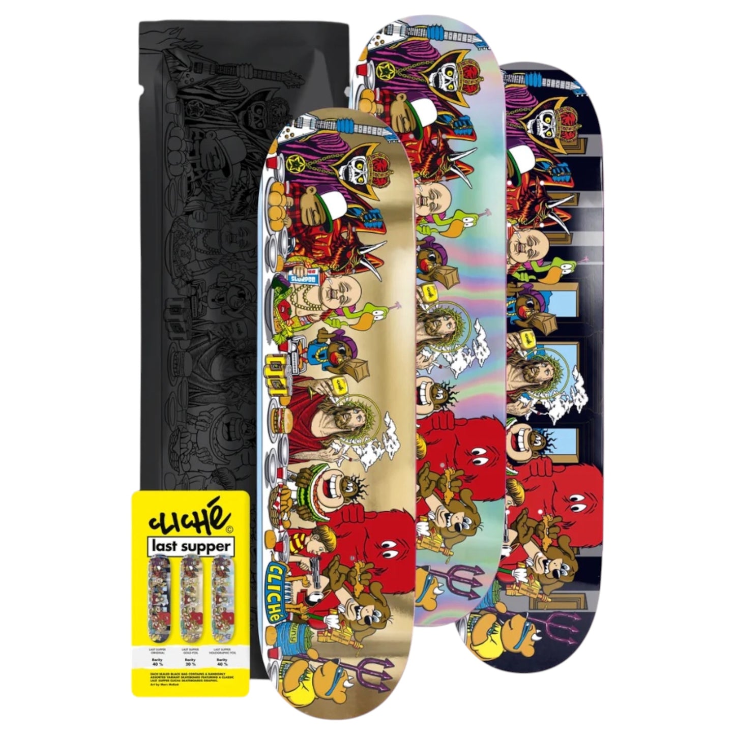 CLICHE LAST SUPPER GOLDEN TICKET BLIND BAG DECK 8.5