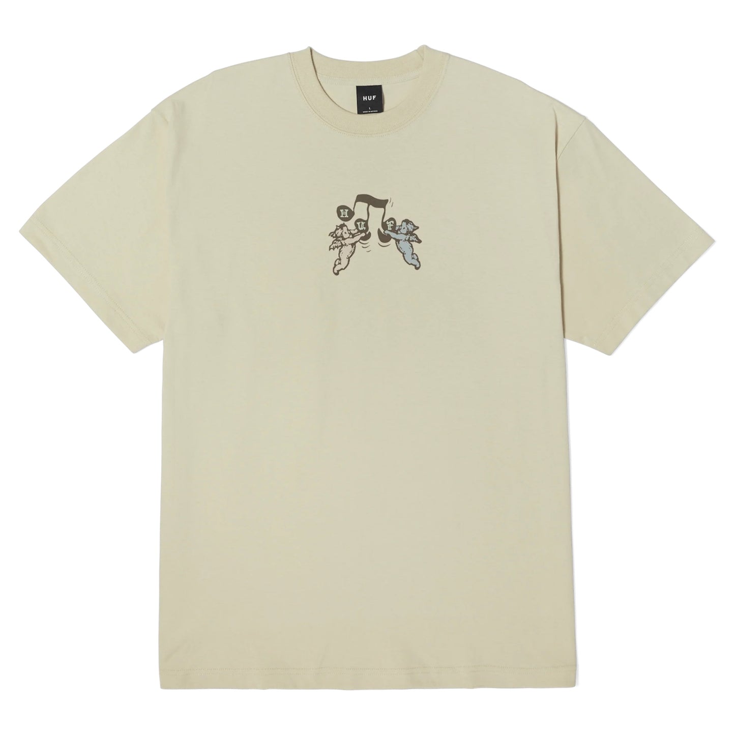 HUF SONG SHORT SLEEVE TEE STONE