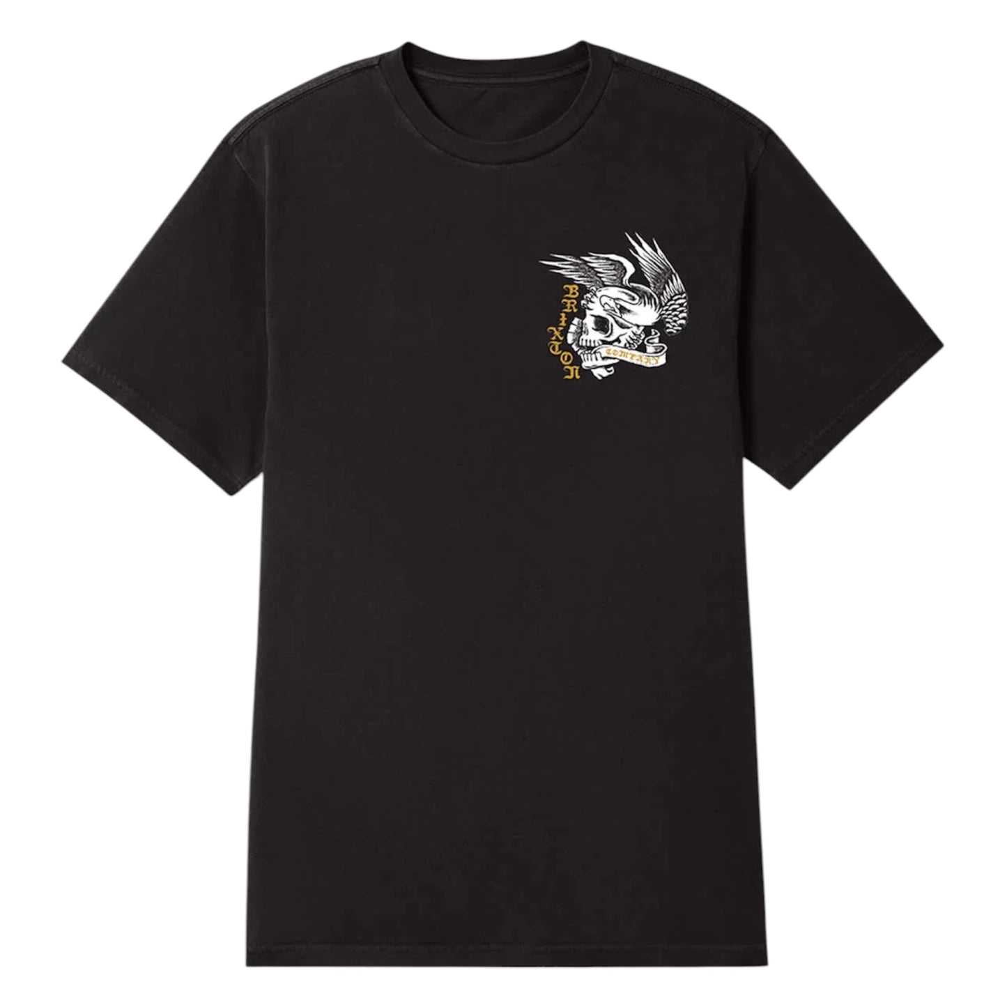 BRIXTON WOLCOTT BLACK WORN WASH TEE