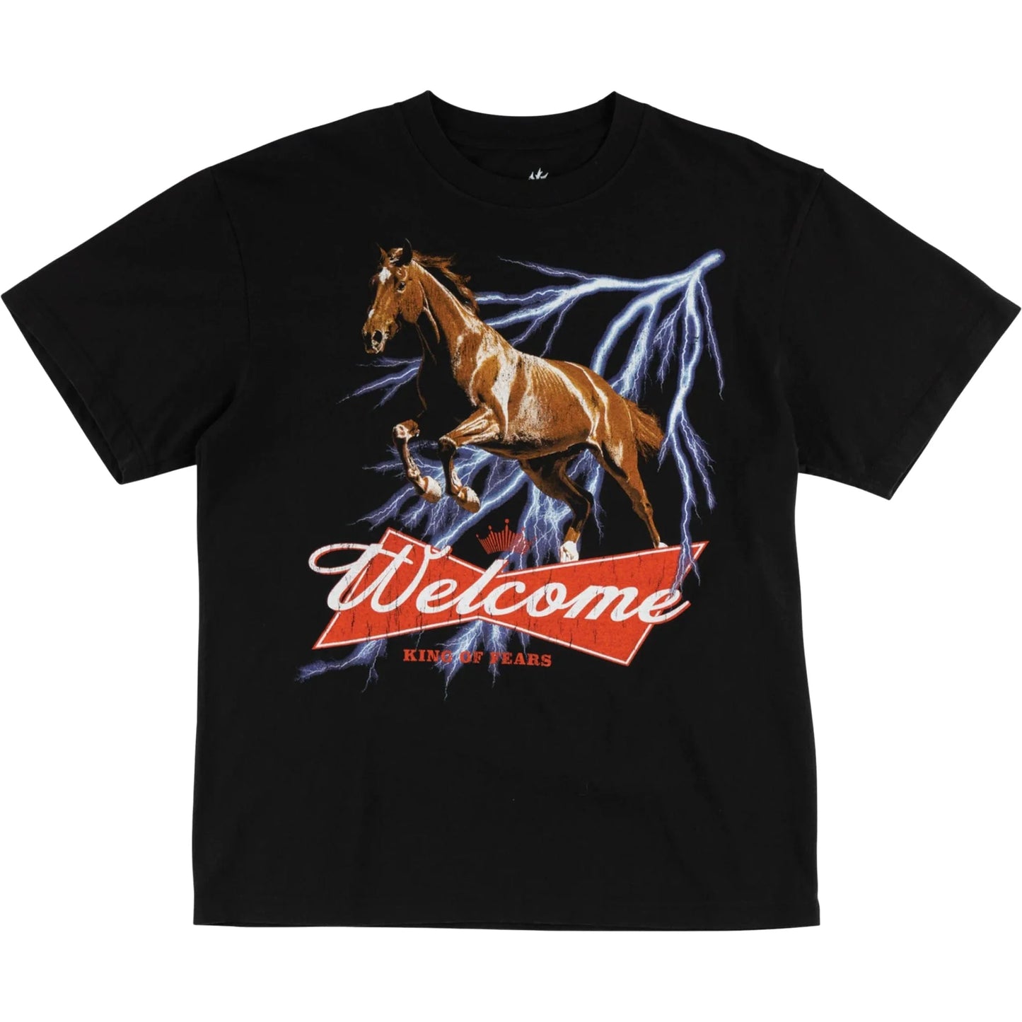 WELCOME KING OF FEARS TEE BLACK