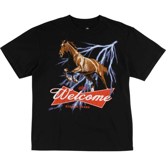 WELCOME KING OF FEARS TEE BLACK