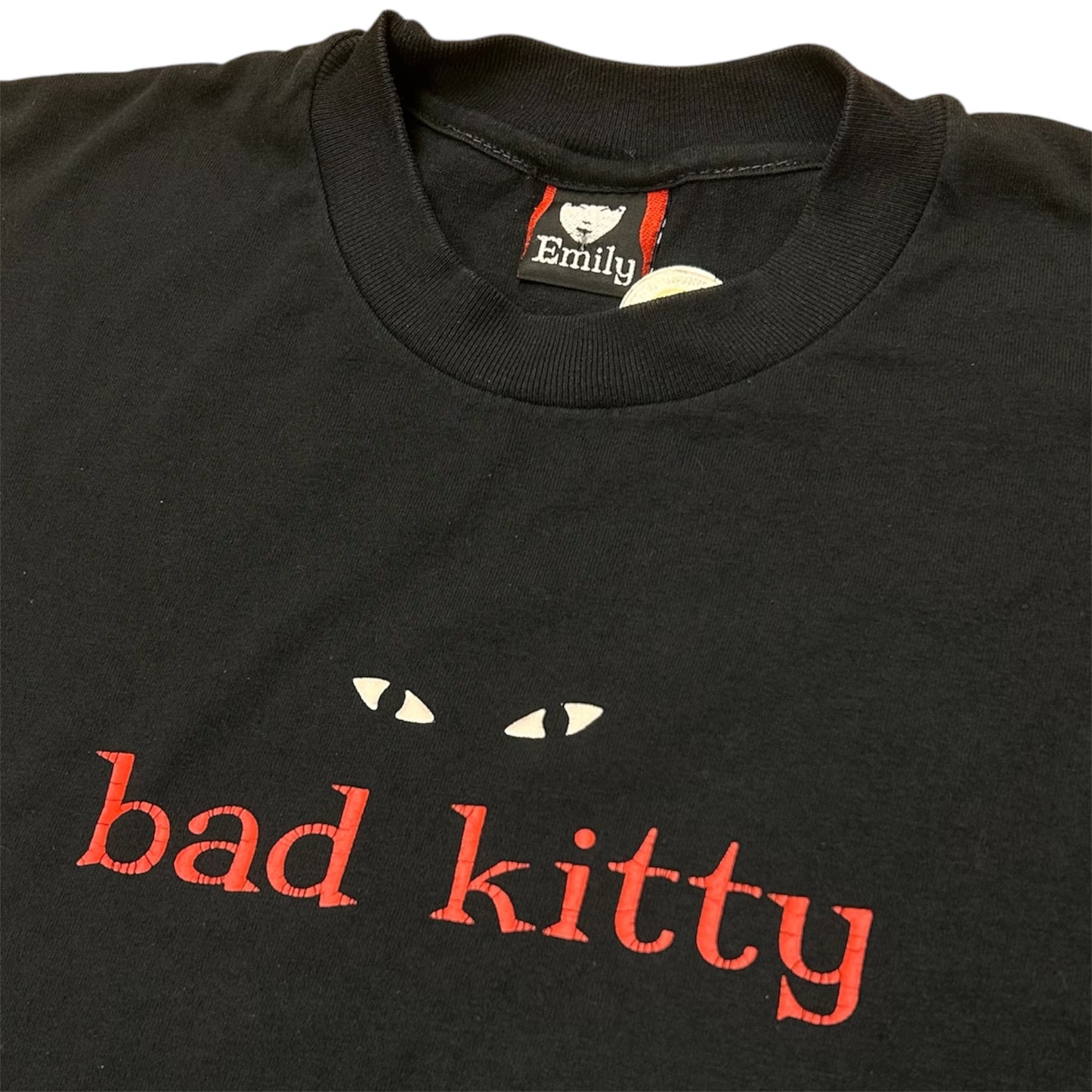 EMILY THE STRANGE Y2K BAD KITTY TEE BLACK