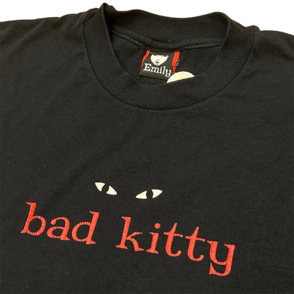 EMILY THE STRANGE Y2K BAD KITTY TEE BLACK