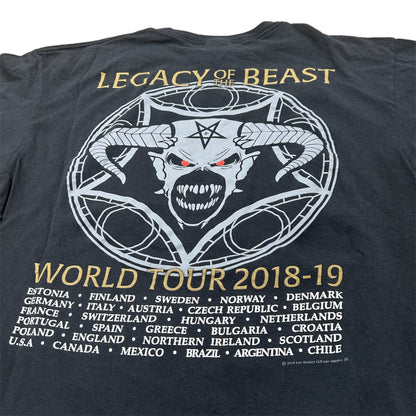 IRON MAIDEN LEGACY OF THE BEAST TOUR 2018-2019 TEE BLACK