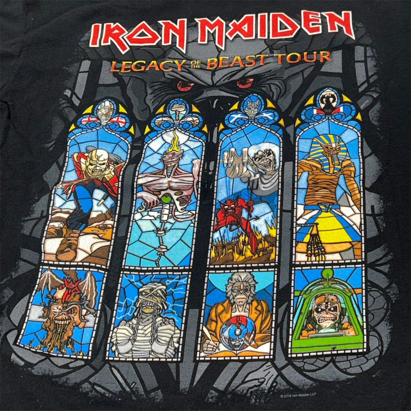 IRON MAIDEN LEGACY OF THE BEAST TOUR 2018-2019 TEE BLACK