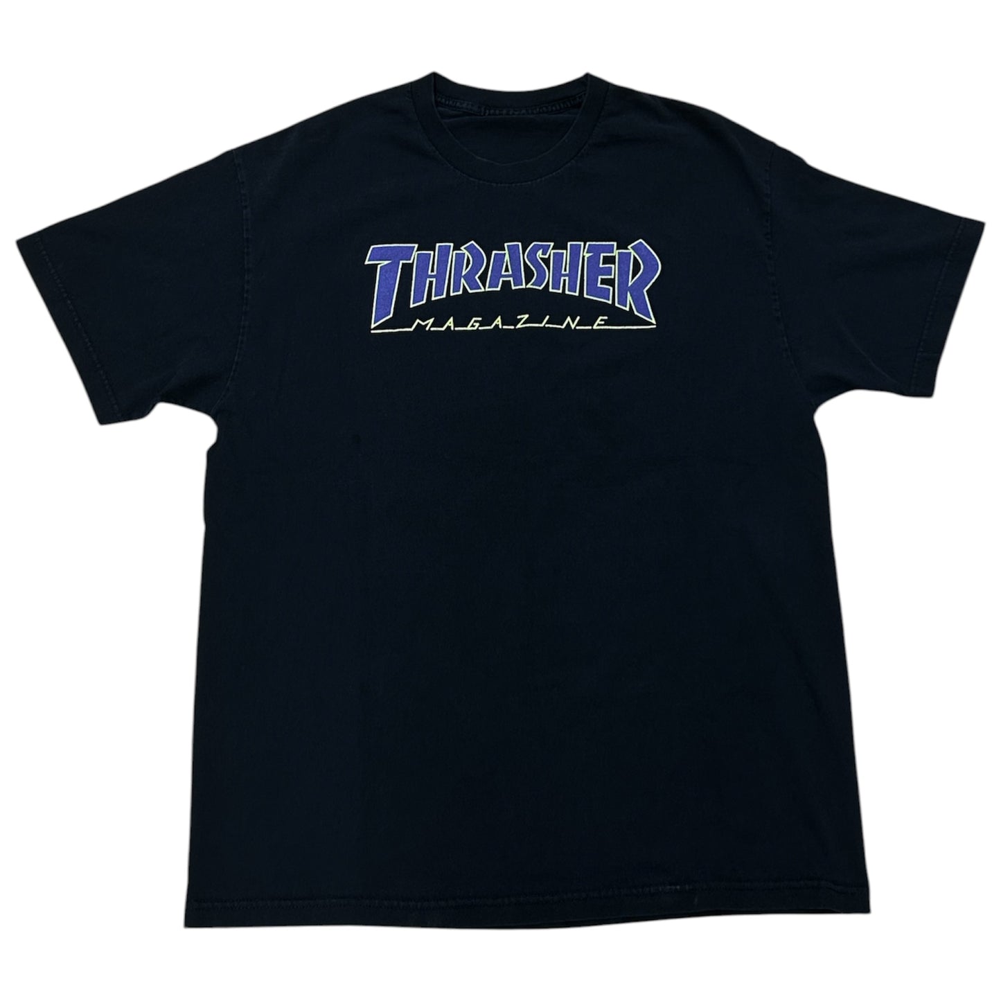 THRASHER OUTLINED PURPLE BLACK TEE