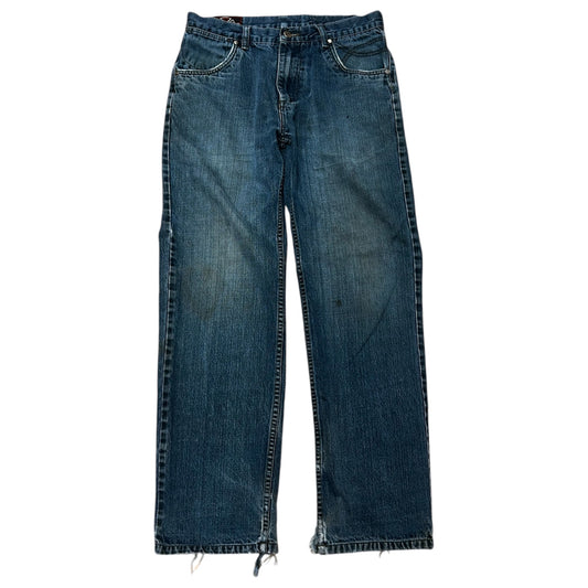 INDEPENDENT TRUCK COMPANY DISTRESSED FADED BLUE JEANS