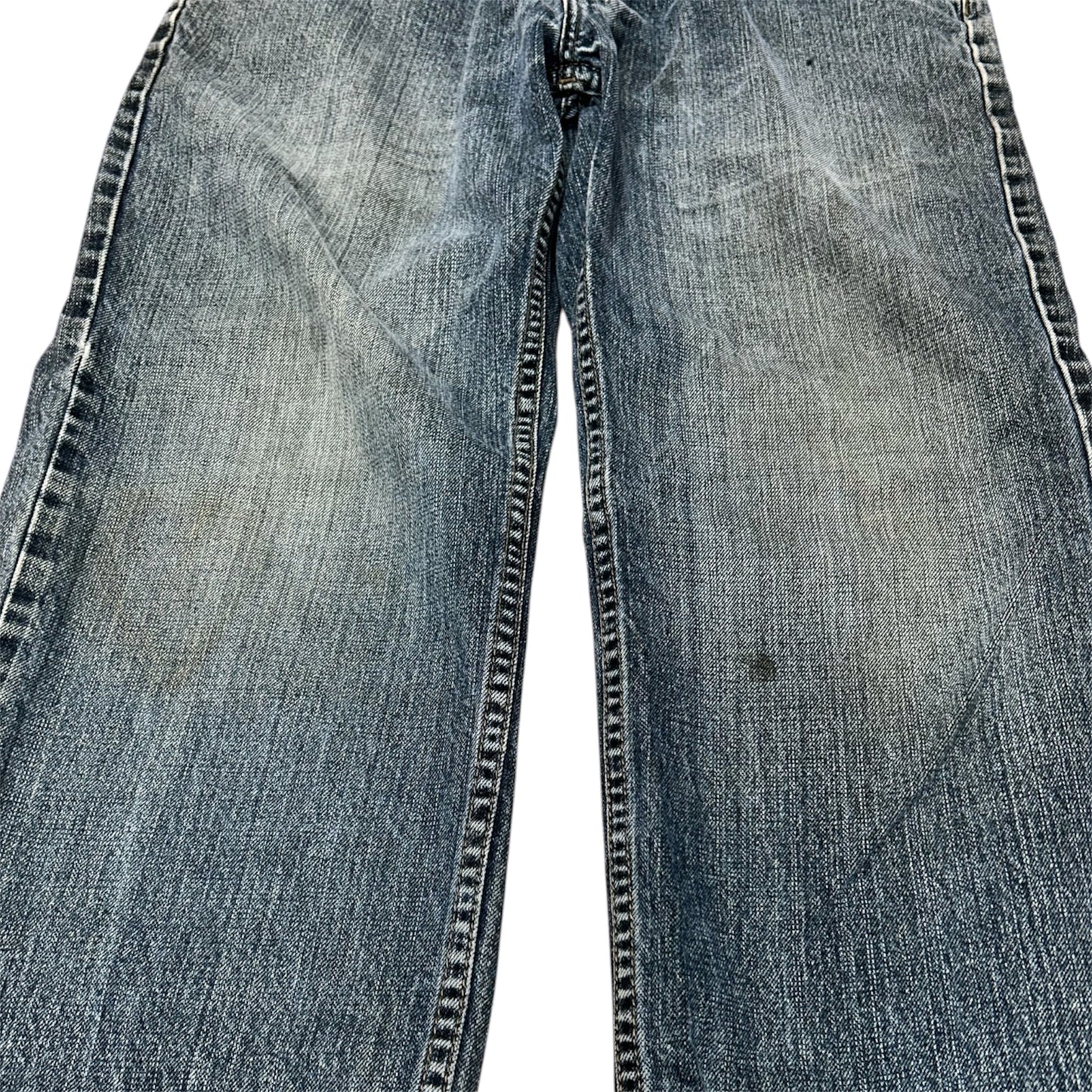 INDEPENDENT TRUCK COMPANY DISTRESSED FADED BLUE JEANS