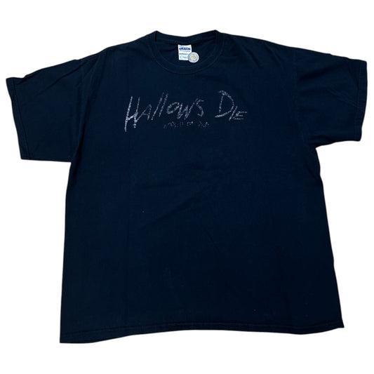 HALLOWS DIE WORLD OF RUIN 2009 DEATH METAL BAND TEE BLACK