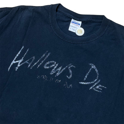 HALLOWS DIE WORLD OF RUIN 2009 DEATH METAL BAND TEE BLACK