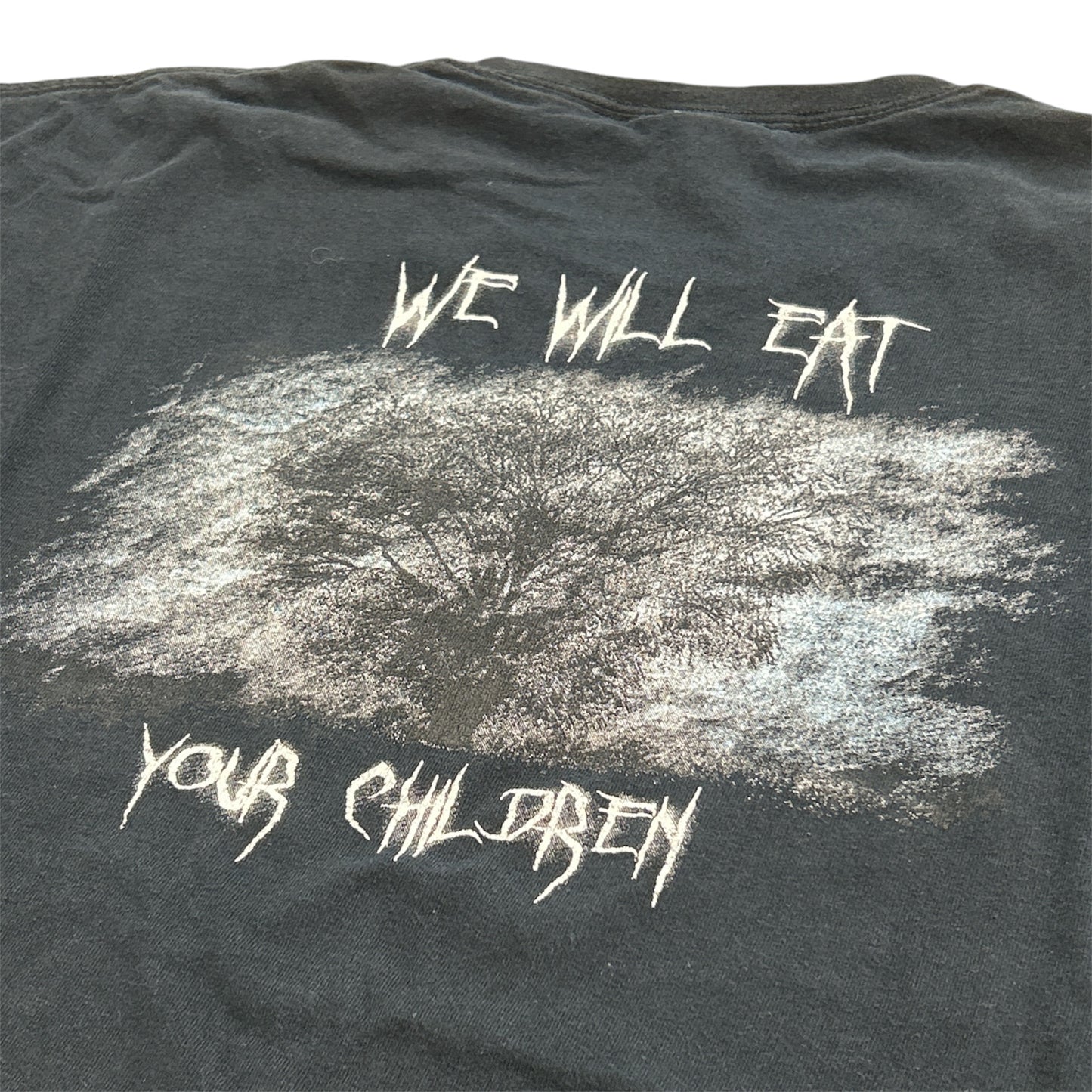 HALLOWS DIE WORLD OF RUIN 2009 DEATH METAL BAND TEE BLACK