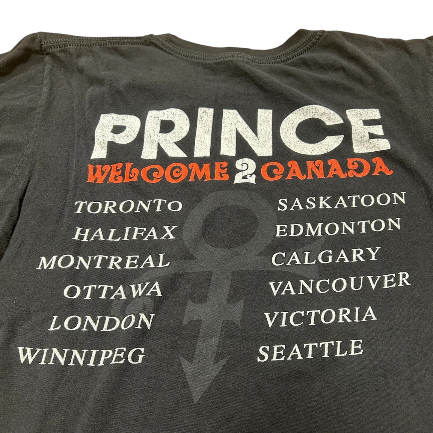 PRINCE WELCOME TO CANADA 2011 TOUR TEE BLACK