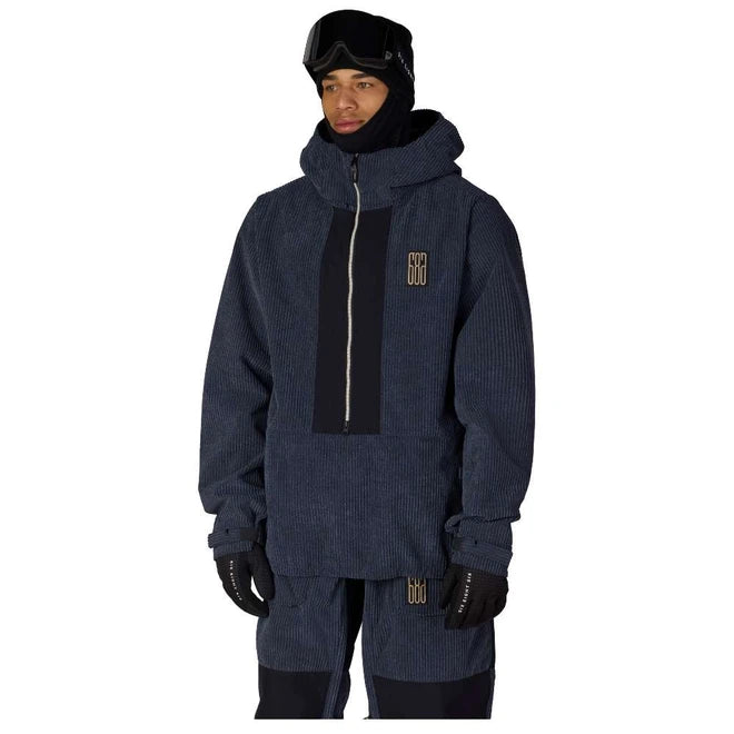 686 MENS GHOST 2.5L ANORAK NAVY WIDE WALE CORDUROY