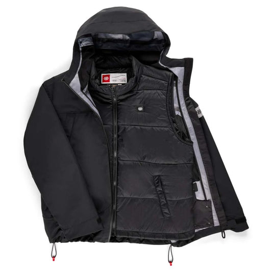 686 WOMENS SMARTY 3 IN 1 FRAMEWORK 3L JACKET BLACK