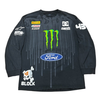 Y2K KEN BLOCK X DC SHOES MONSTER LONGSLEEVE BLACK