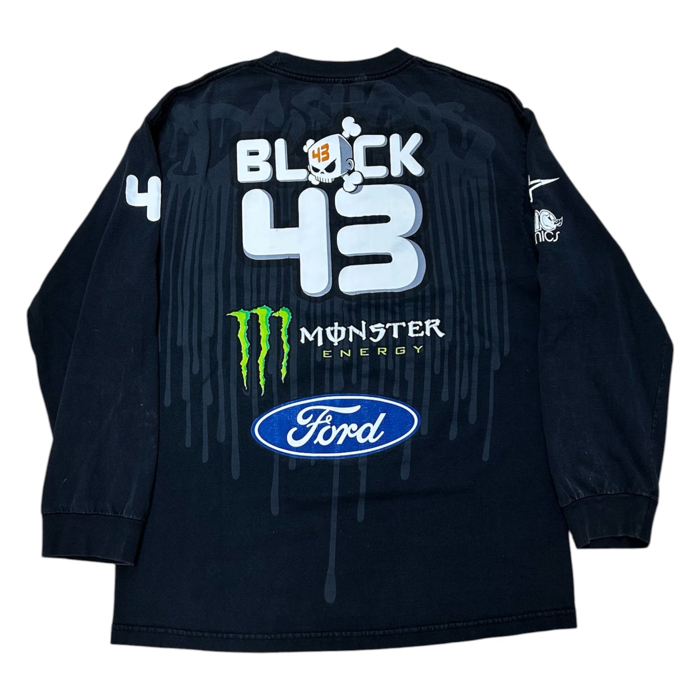 Y2K KEN BLOCK X DC SHOES MONSTER LONGSLEEVE BLACK