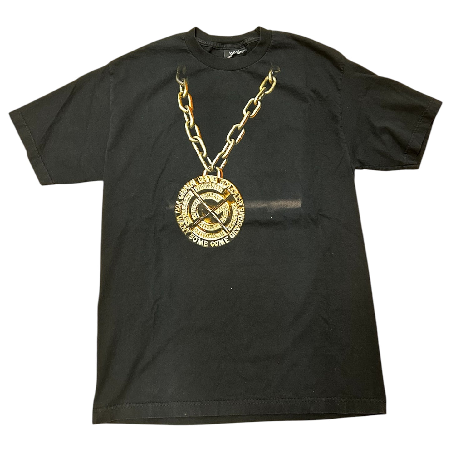 VINTAGE WWE JOHN CENA CHAIN 2002 TEE BLACK