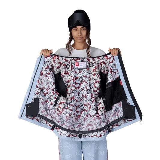 686 WOMENS HELLO KITTY LIL BOW JACKET HELLO KITTY DENIM 2027