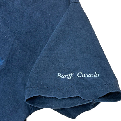 BANFF CANADA EARLY 1990’s PURPLE LIGHTNING BLACK TEE