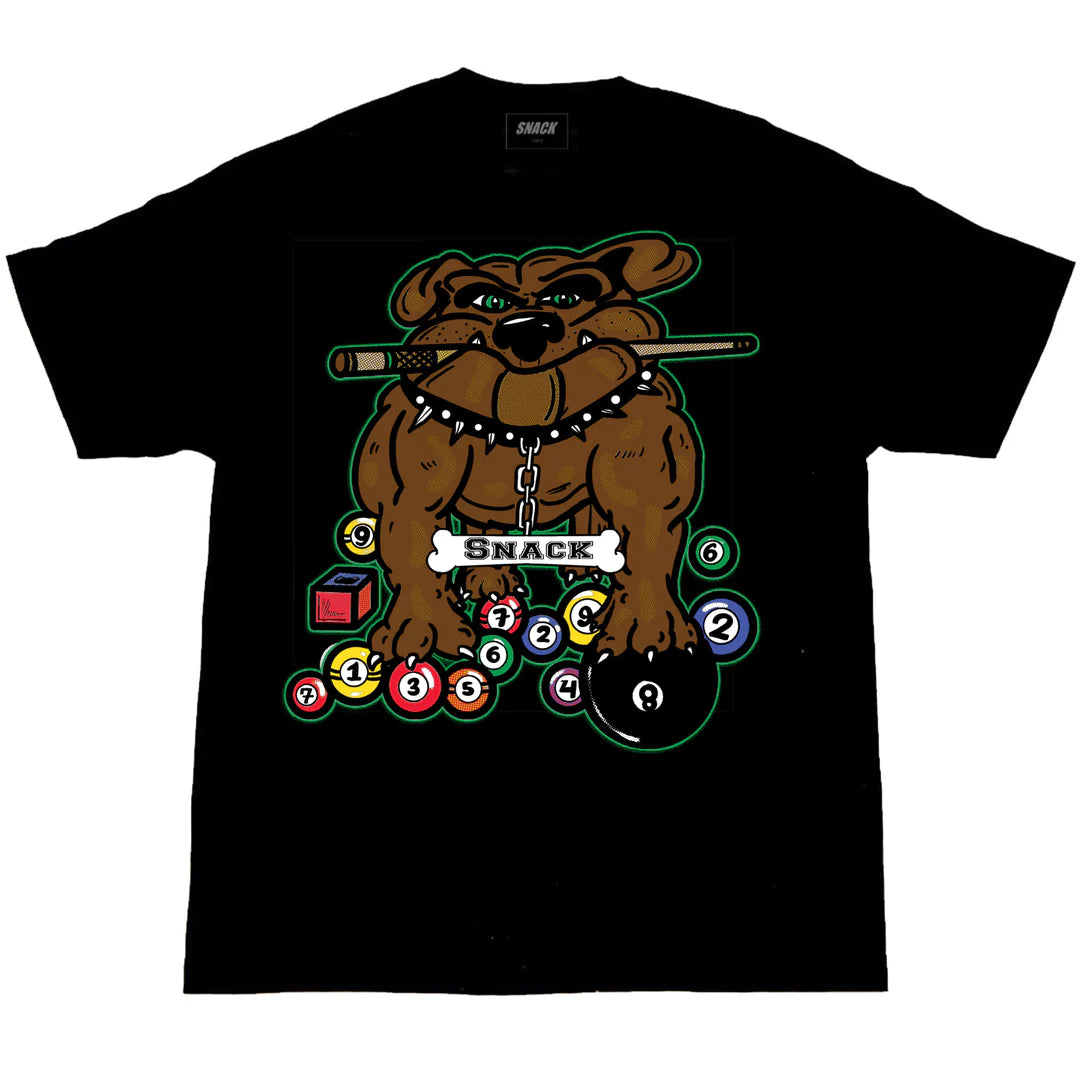 SNACK BILLIARDS BULLY TEE BLACK